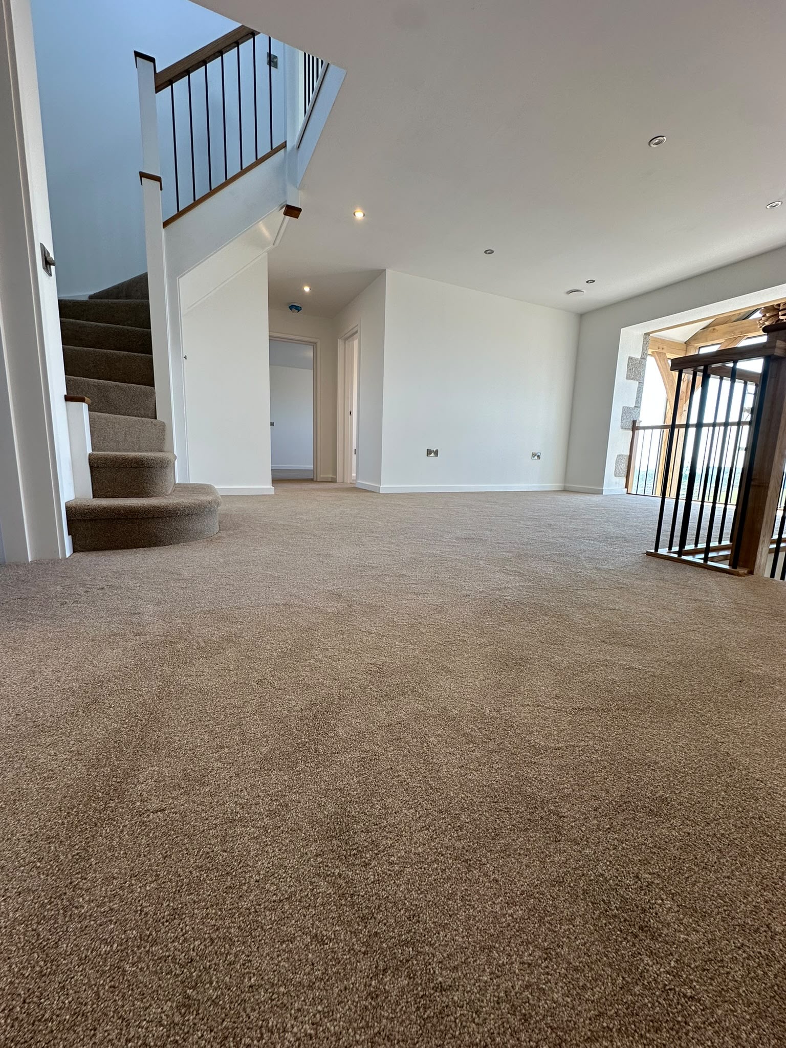 New build carpet installation, Cornwall