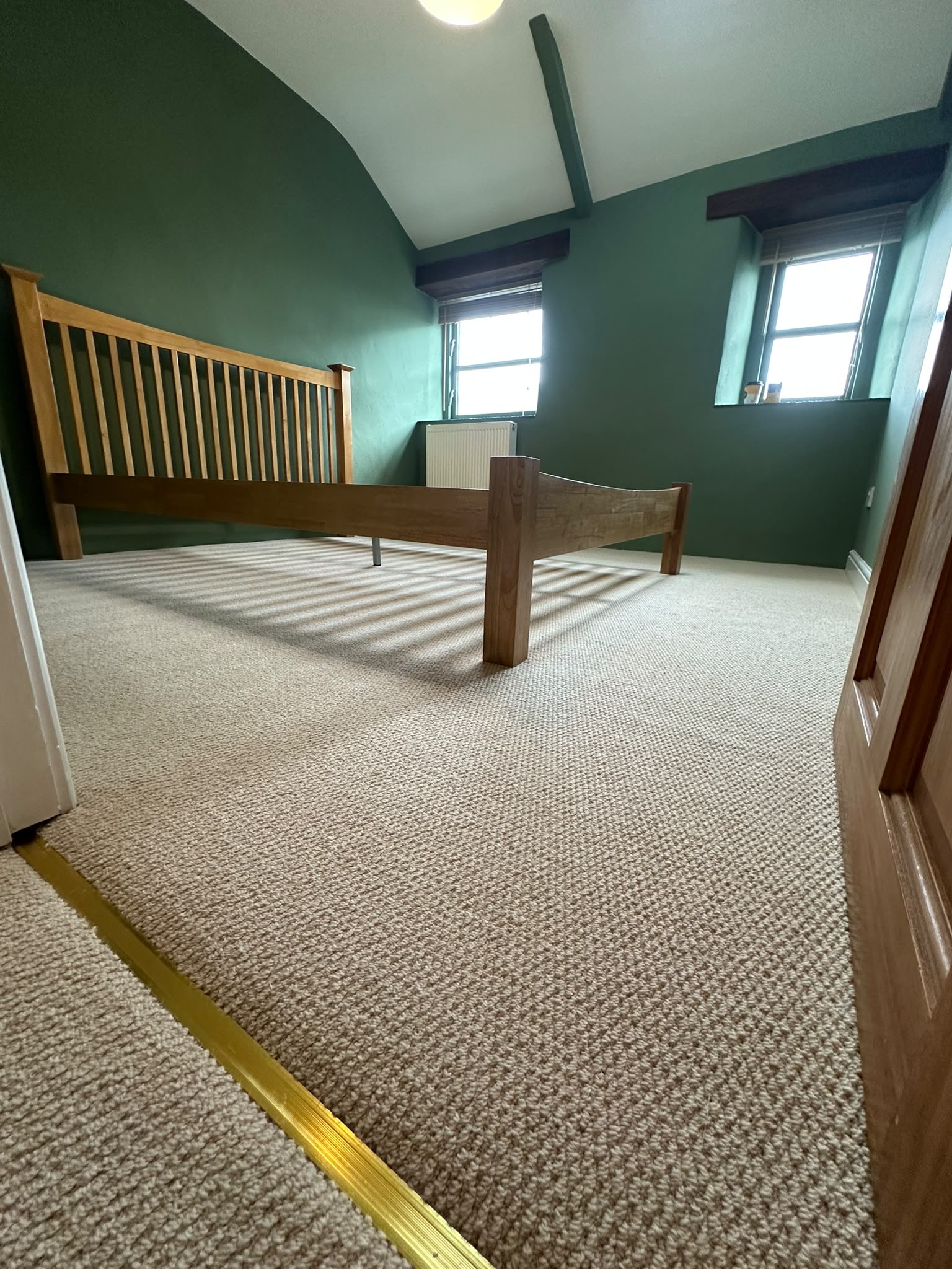 Bedroom carpet installation, Hayle, Cornwall