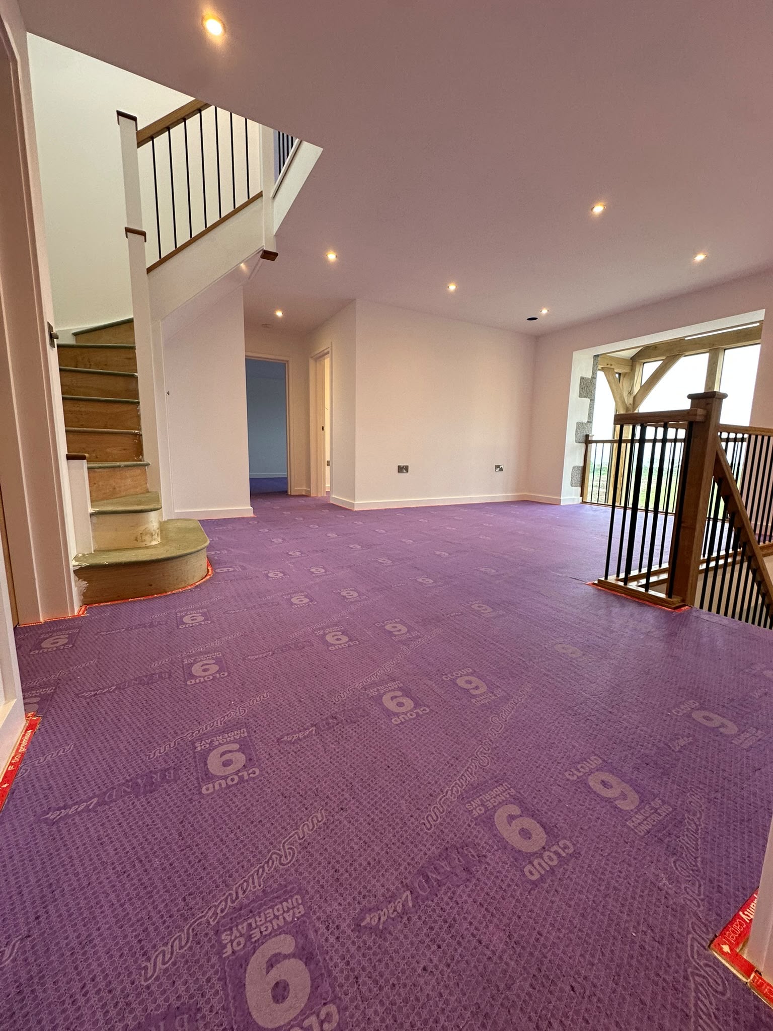 Carpet laying process
