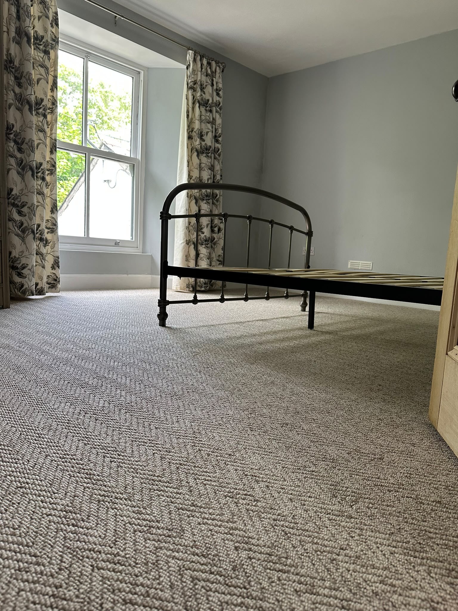 Sisal Carpet, bedroom, Penzance