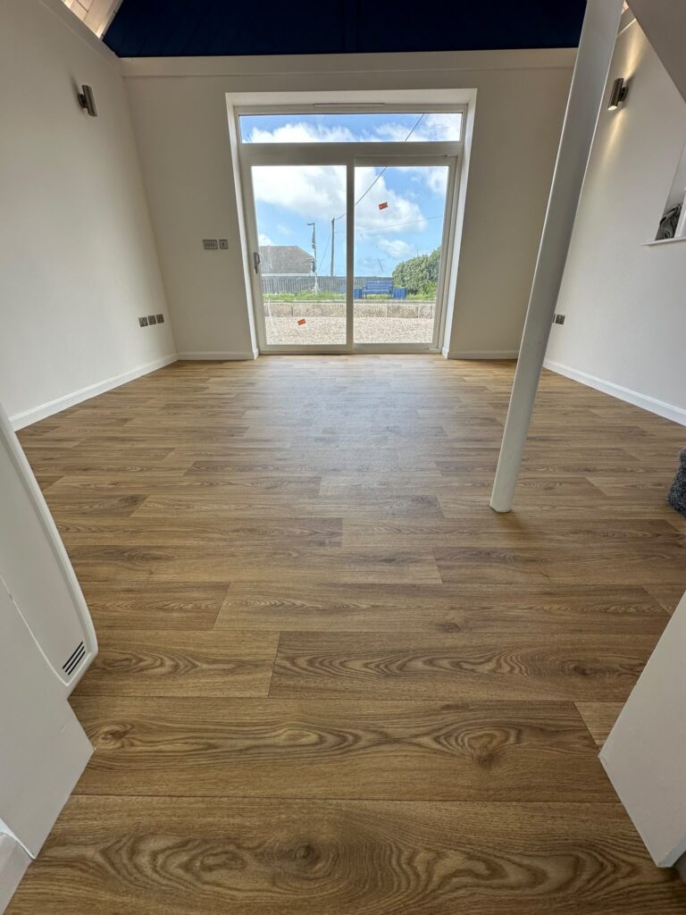 Vinyl flooring installation in Cornwall