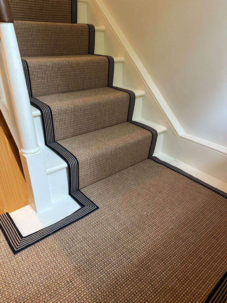 Staircase Carpet Installation, Kernow Carpets