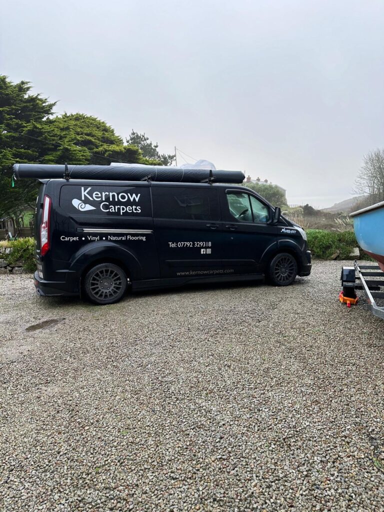 Kernow Carpets van in Cornwall