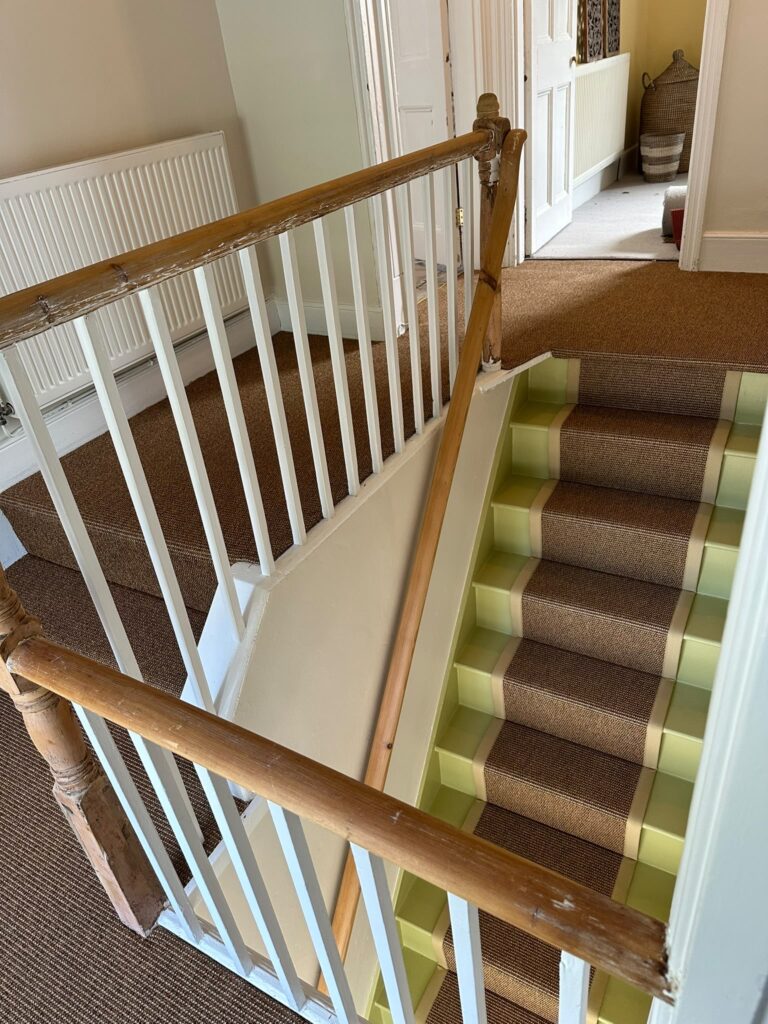 Bespoke Stair Runner Carpet Installation, Penzance